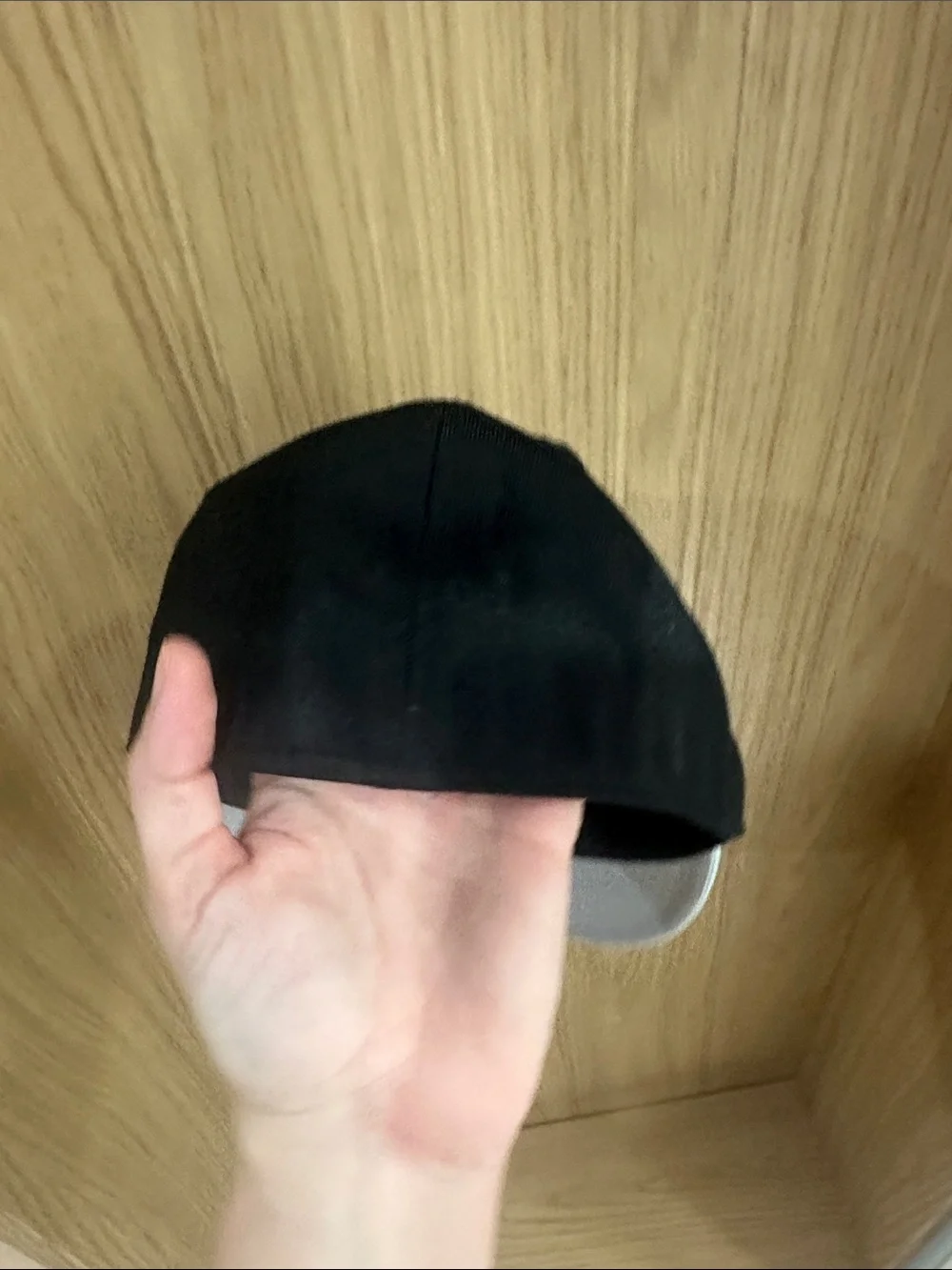Men’s Black and Light Gray Bike Embroidered Cap